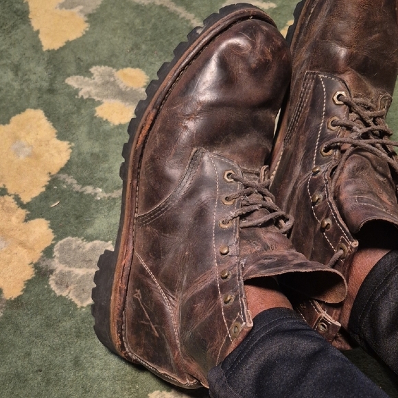 Chippewa Dark Brown Leather Boots main image 9